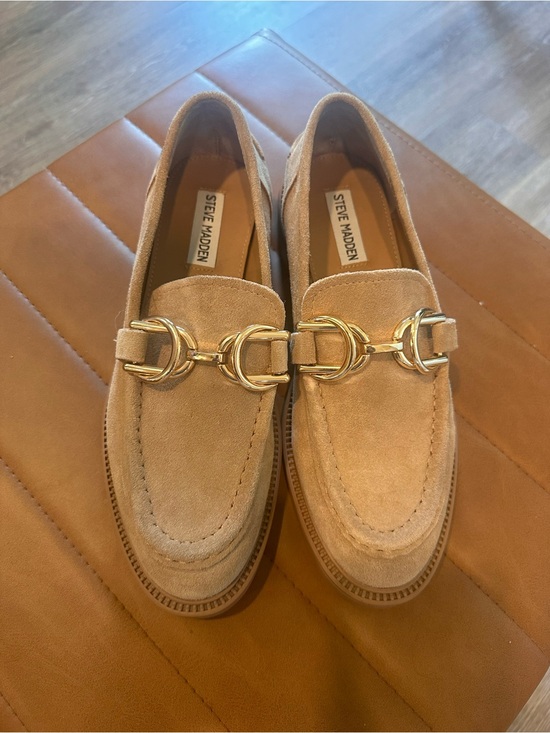 Steve Madden Shoes - Steve Madden Tan Suede Karmine Loafers